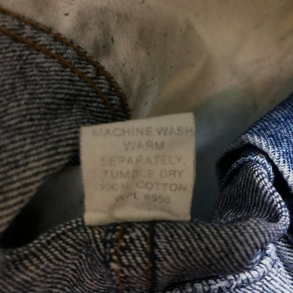 90s Vintage Harley Davidson Motorcycles Womens Medium Blue Denim Jacket Eagle M - Picture 8 of 16